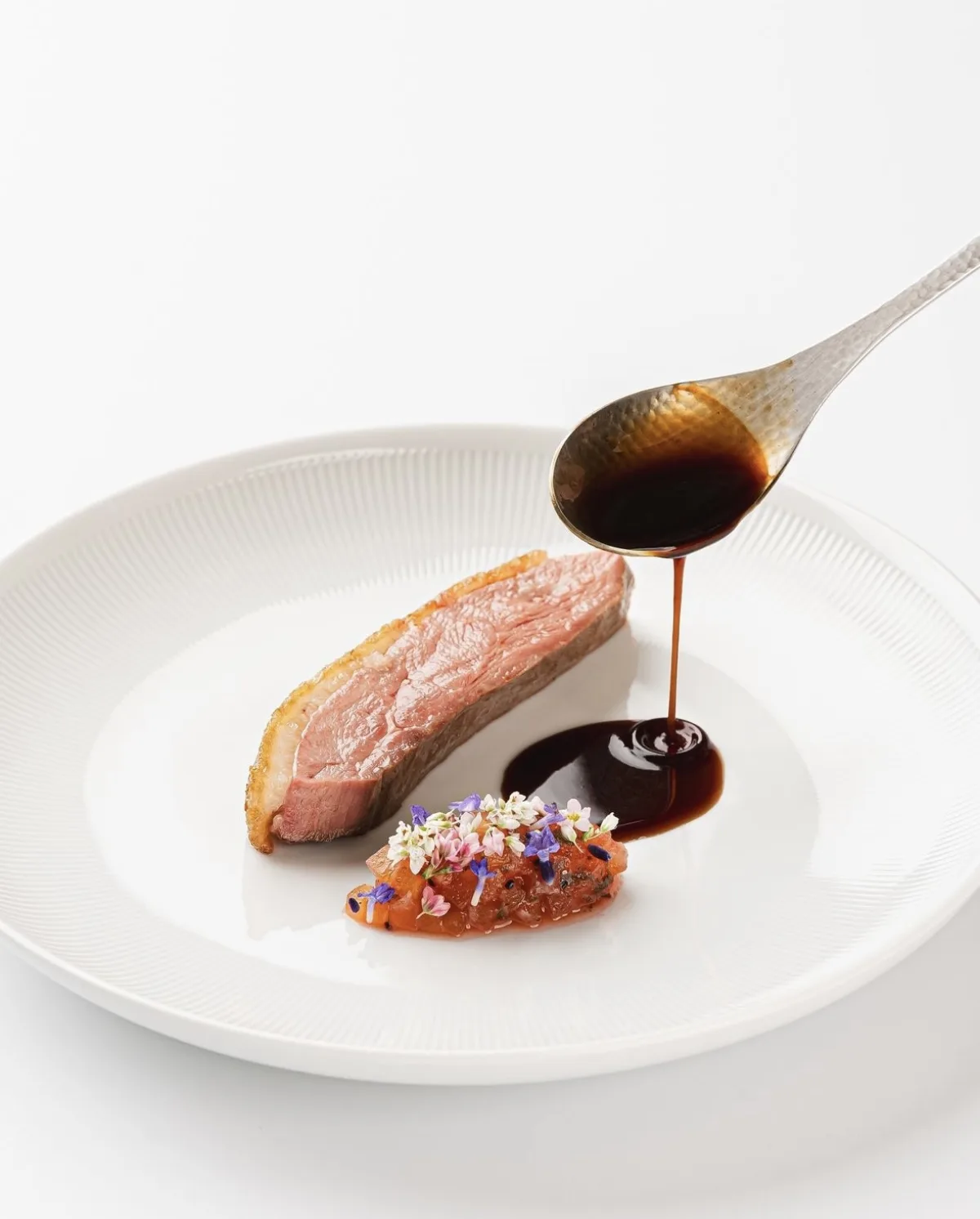 정식당 코스의 메인 요리